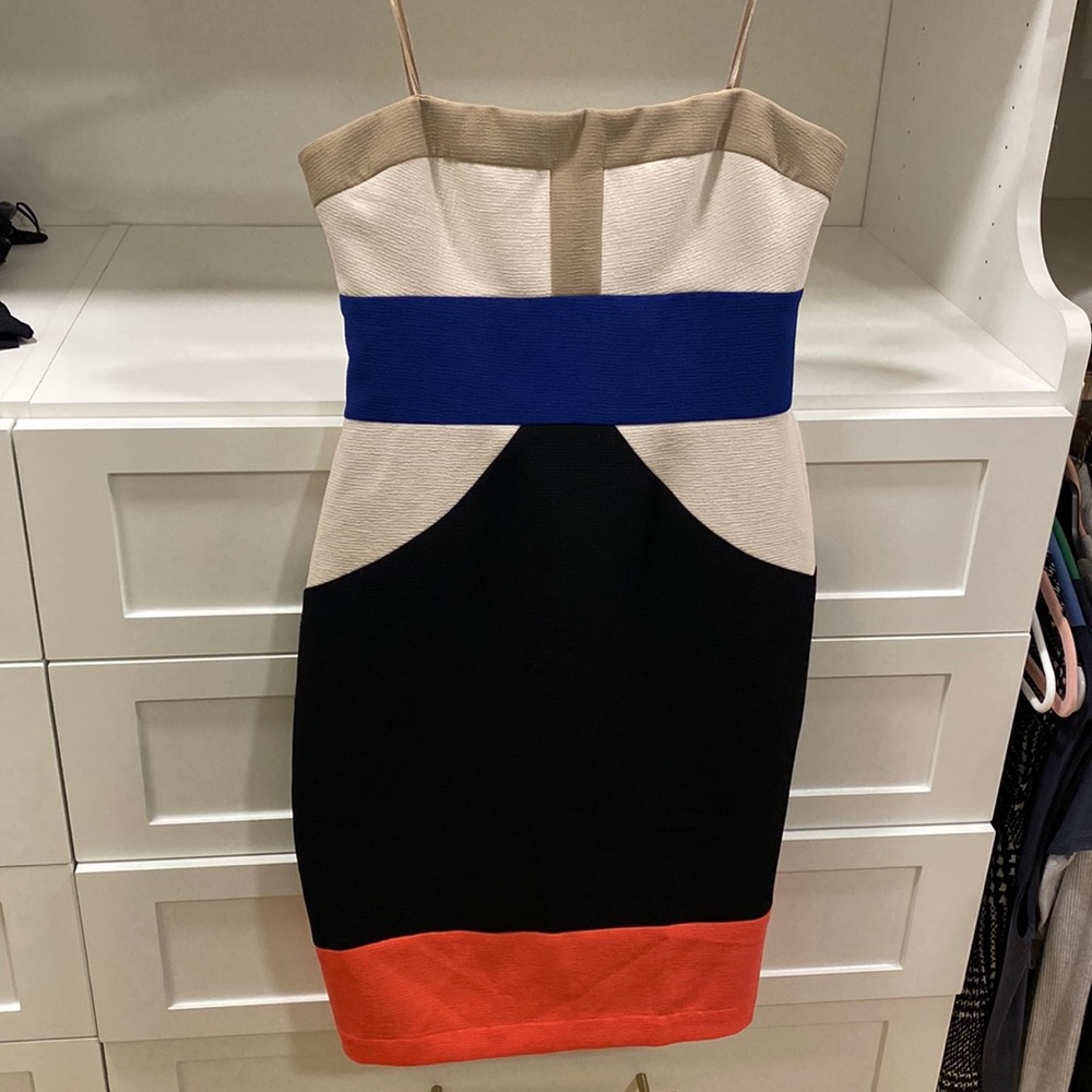 BCBG strapless cocktail dress
